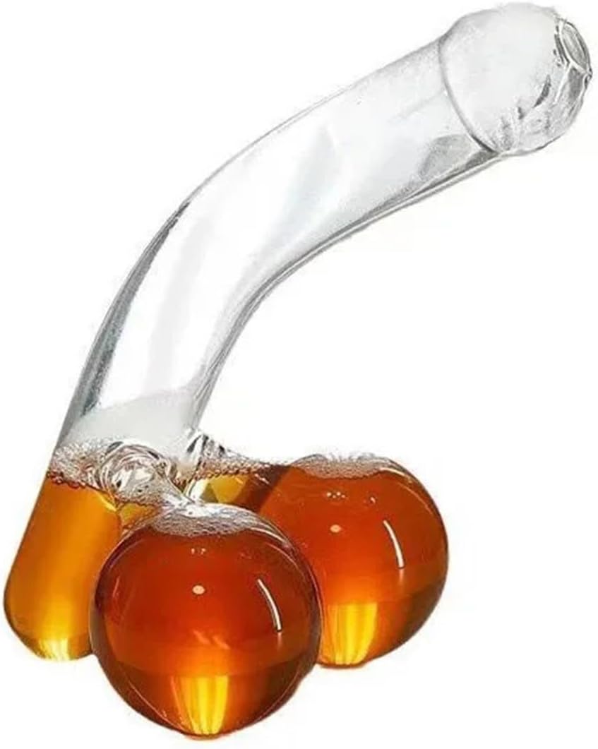650ML Party For Alcohol Men Decanter Whiskey Decanter Glass Decanter Unique Funny High Borosilicate Glass Decanter