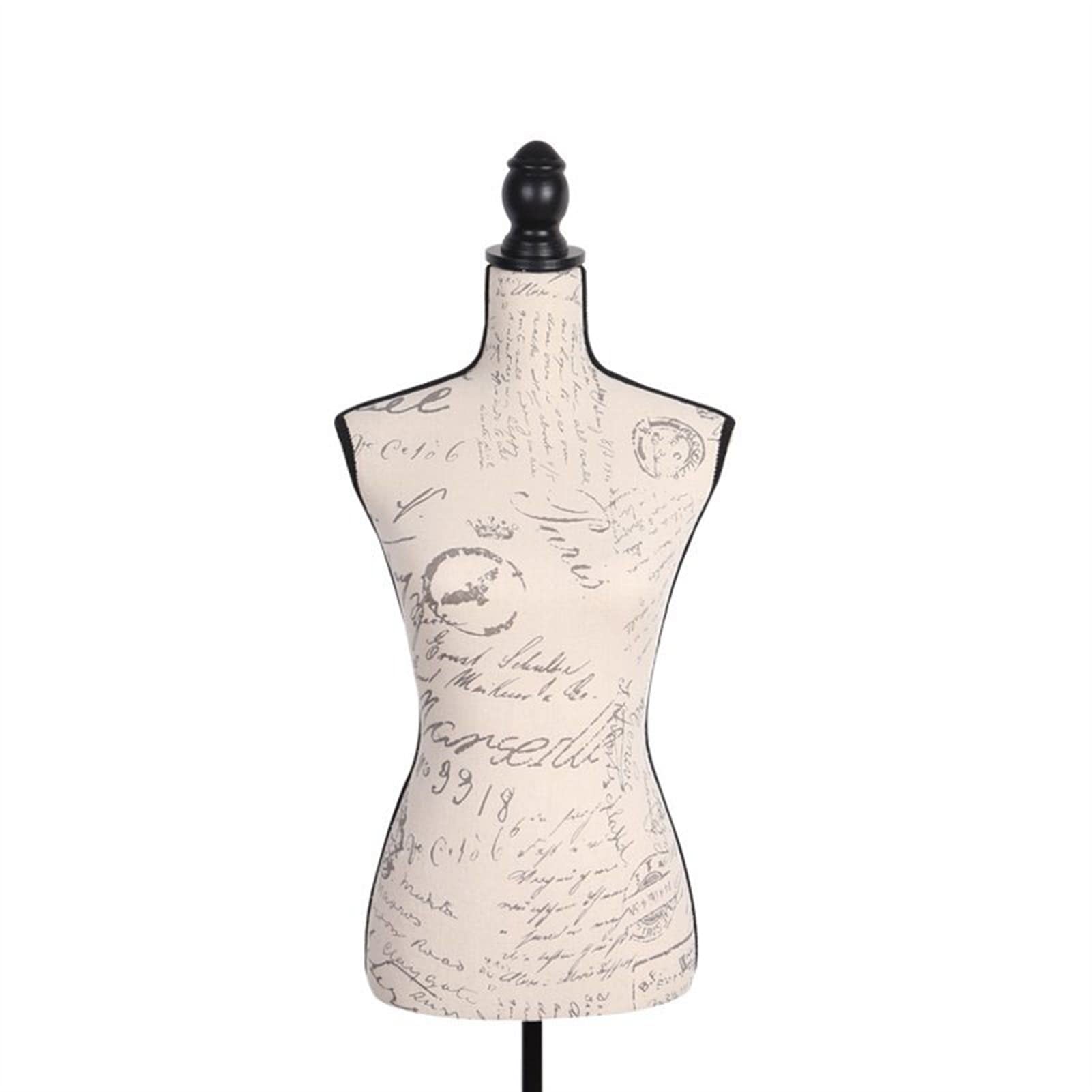 Sjdopulse B Half Ody Manikins Vintage Print Dressmaker Mannequin Dummy Props Clothing Store Decorate Shop Window Display Shelf