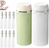 Vista 10 de Dispensador de viaje 4 en 1, botellas de viaje portátiles de 1.0 fl oz para artículos de tocador, a prueba de fugas, recipientes de tamaño de viaje