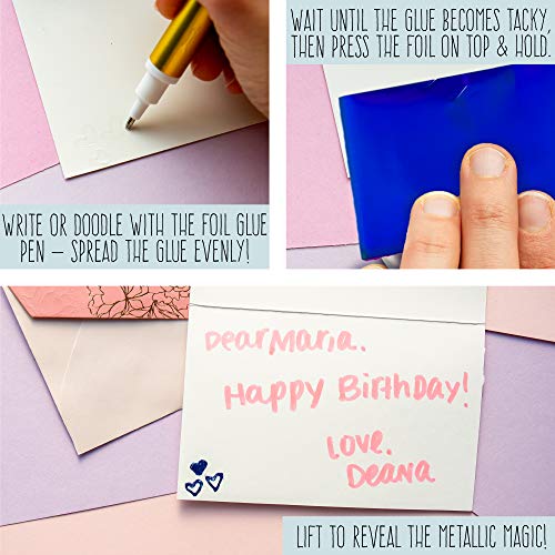 STMT Social Stationery Set - Kit Includes 6 Wooden Stamps, Stamp Pad, Cards, Envelopes, Brush Markers, Hand Lettering, Bullet Journaling, Scrapbooking - Best Journal Gift Box for Beginners - Thumbnail 6
