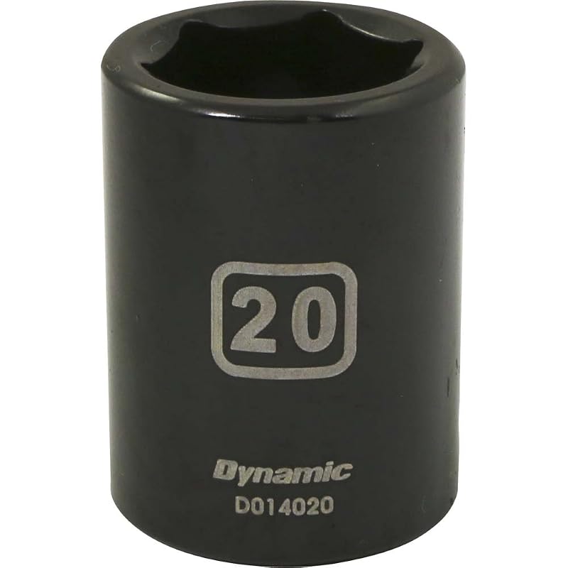 Soquete de Impacto Sextavado 20 mm Dynamic, Encaixe de 1/2 pol., Comprimento Padrão