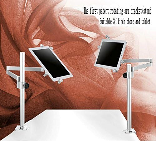 NorCamp Universal Tablet Phone Bed Desk Mount with Bolt Clamp Base and Extension Arm - Hands Free Bracket Stand