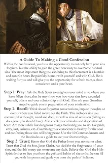 A Guide to a Good Confession Jumbo Holy Card LAMINATED (3-pack) with Two Free Prayer Cards Included