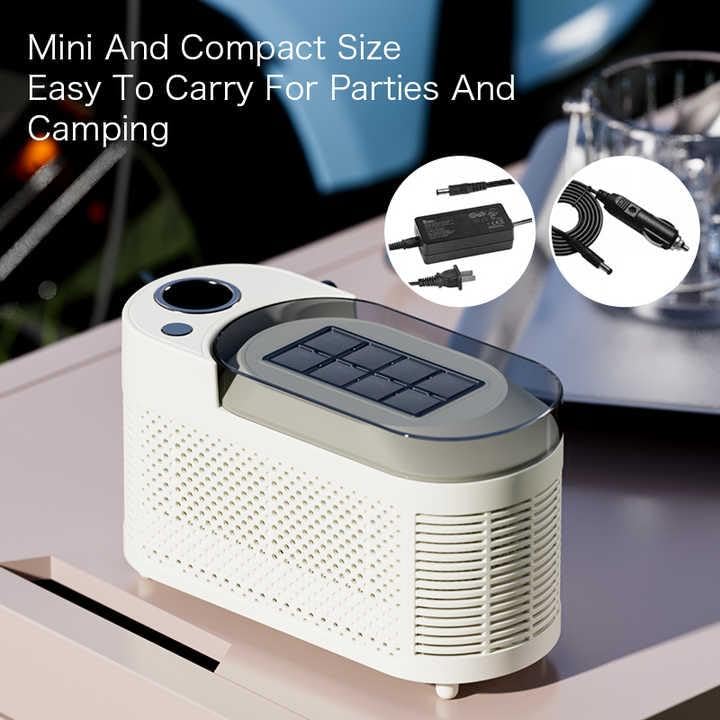 Erxewim Portable Countertop Ice Maker Machine, 8 Cubes In 10 Mins,Compact Mini Ice Making Machine For Home/Camping/Office/Car With Dc 12v Adapter (Purple) on Fridge.com - View 3