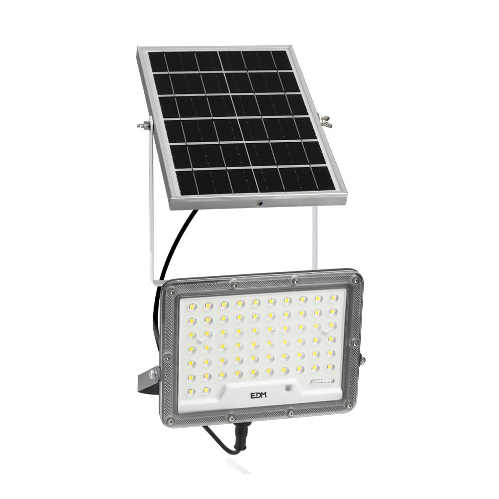 EDM Foco Proyector 31856 Slim Gris 50 W 600 lm Solar (6500 K)