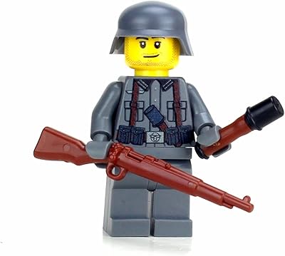 Battle Brick German Kar98 WW2 Soldier Custom Minifigure