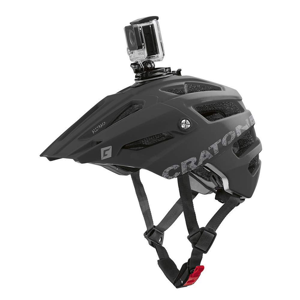 Cratoni AllTrack Mountainbike Helm Fahrradhelm mit Kamerahalter (grün, S/M (54-58 cm))