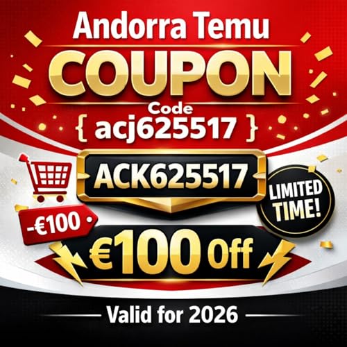 Andorra Temu &lceil;COUPON&rfloor; Code { acj625517 } ⟮ &euro;100 Off ⟯ For New & Existing Users cover art