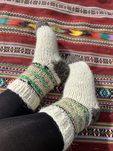 Hand knitted wool socks//Extra Thick//Large Sizes//Pure Organic wool socks//Bed socks//Organic wooll//Christmas wool gifts2