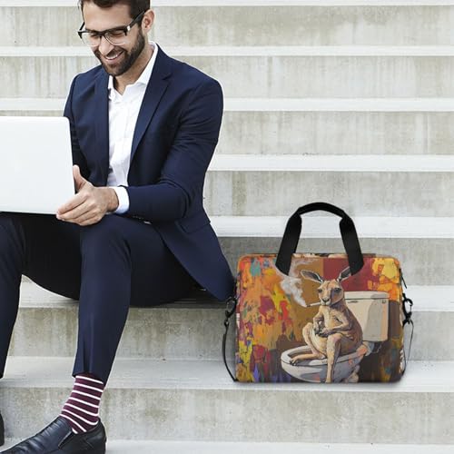 Funda portátil para laptop 15.6 pulg con asa y correa miniatura 3