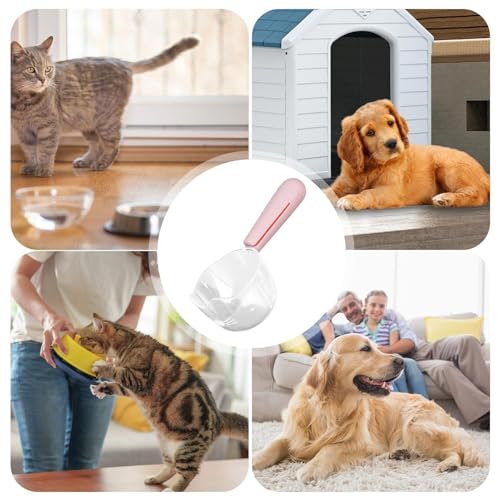Hundefutter -Schaufel - 1 Tasse Palette, 2x Messbecher Mit Hundeskala | Snack -Versiegelungsklammern, Multifunktionale Küchengeräte, Lieferungen Für Die Für Domestische Tiere