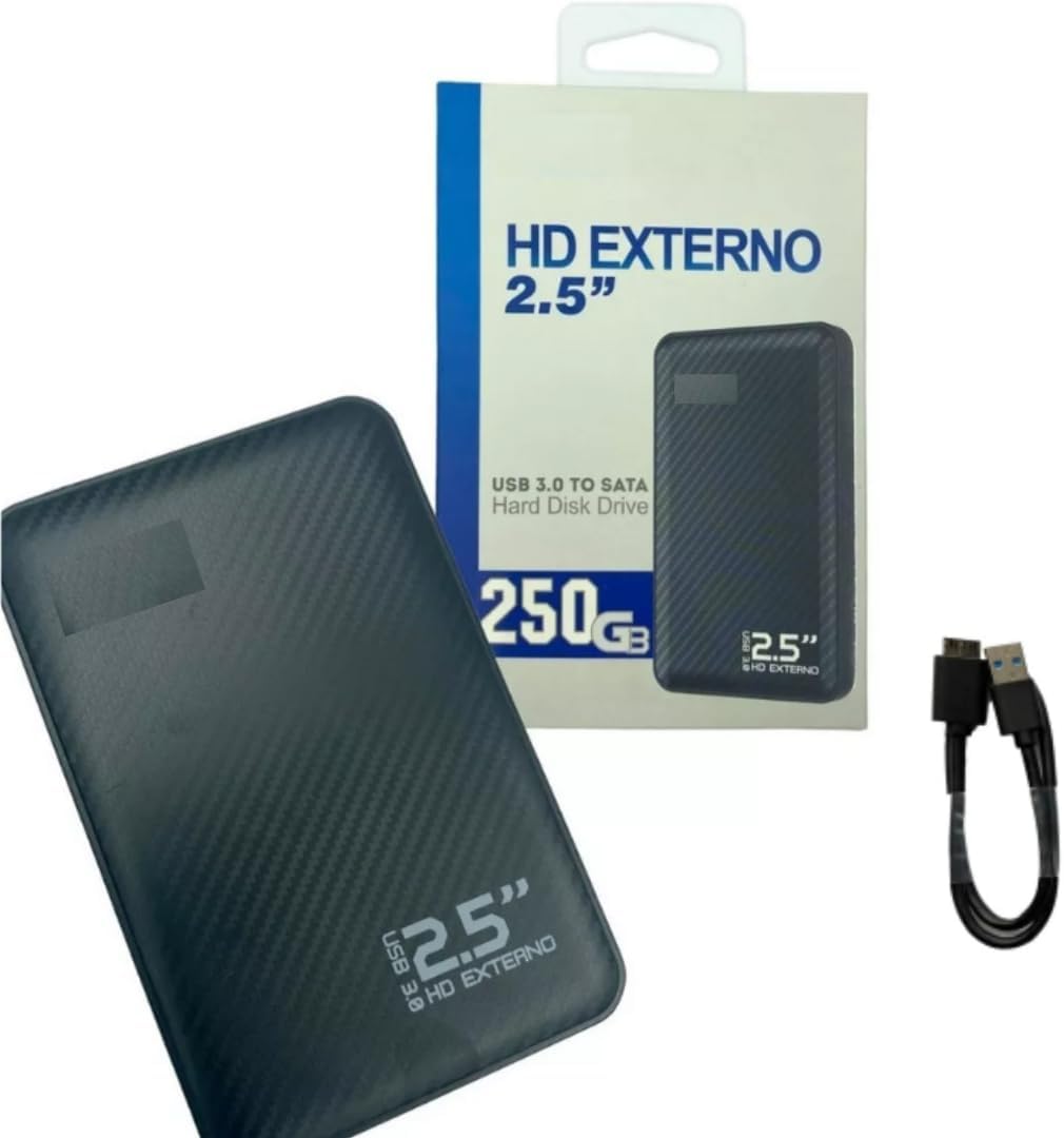 HD Externo Portátil 250GB USB 3.0: Review e Teste de 7 dias