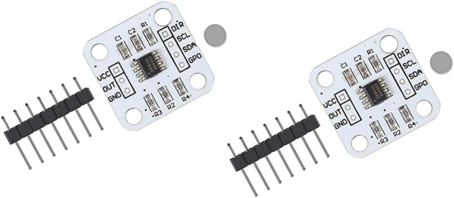DollaTek 2Pcs AS5600 Magnetic Encoder Magnetic Induction Angle Measurement Sensor Module 12bit High Precision