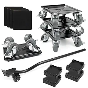 Furniture Movers Furniture Dolly Furniture Lifters for Heavy Furniture, Universal Wheels with Brakes, 2866 lbs Load Capacity, Furniture Sliders with Lifter Tool for Moving Heavy Appliance