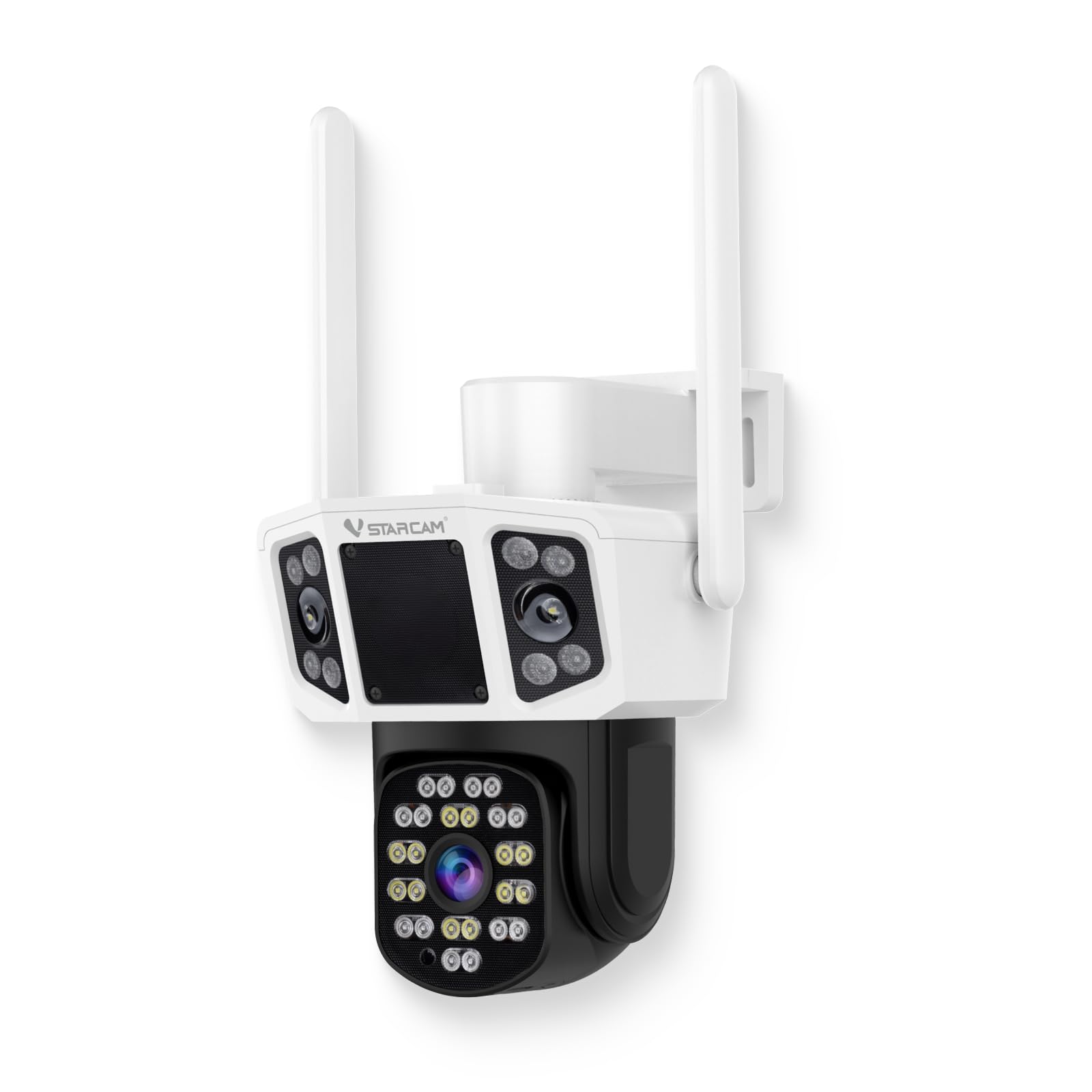 VSTARCAM 2K Outdoor Security Camera Wireless, 360° View, Color Night Vision, PIR Motion Detection, Spotlight Siren Alarm, 2-Way Talk, IP66 Weatherproof, Cloud/SD Storage