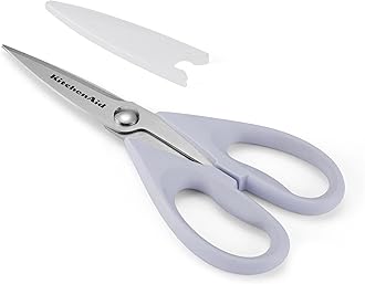 KitchenAid KE351OHLVA All Purpose Kitchen Shears, Stainless Steel, Lavendar/Cream