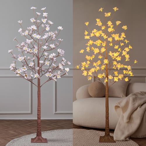 Lightshare-6FT-Lighted-Magnolia-Tree-120L-Artificial-Plant-Faux-Plant-Tree-with-Warm-White-Lights-for-Spring-Indoor-Outdoor-Home-Party-Wedding-DecorationMagnolia-Tree Lightshare 6FT Lighted Magnolia Tree 120L Artificial Plant Faux Plant Tree with Warm White Lights for Spring Indoor Outdoor Home Party Wedding DecorationMagnolia Tree