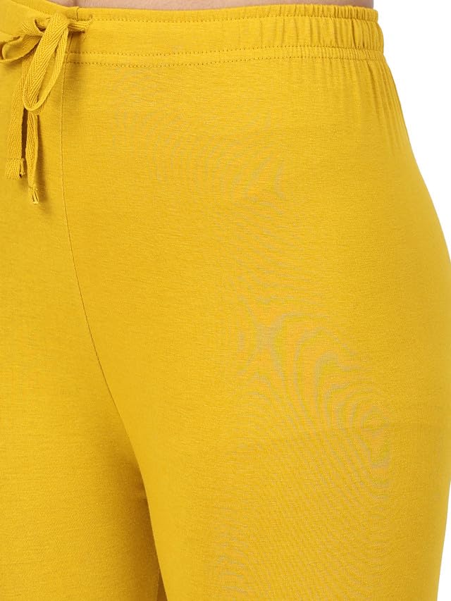 Image of Robinbosky Cotton Churidhar Leggings for Women - Stylish, Stretchable & Flattering Fit for All-Day Comfort