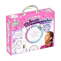 Bookoli - Make Your Own Sparkly Dreamcatcher Craft and Carry Activity Kit - Gifts for Girls - Arts and Crafts Activities for Kids