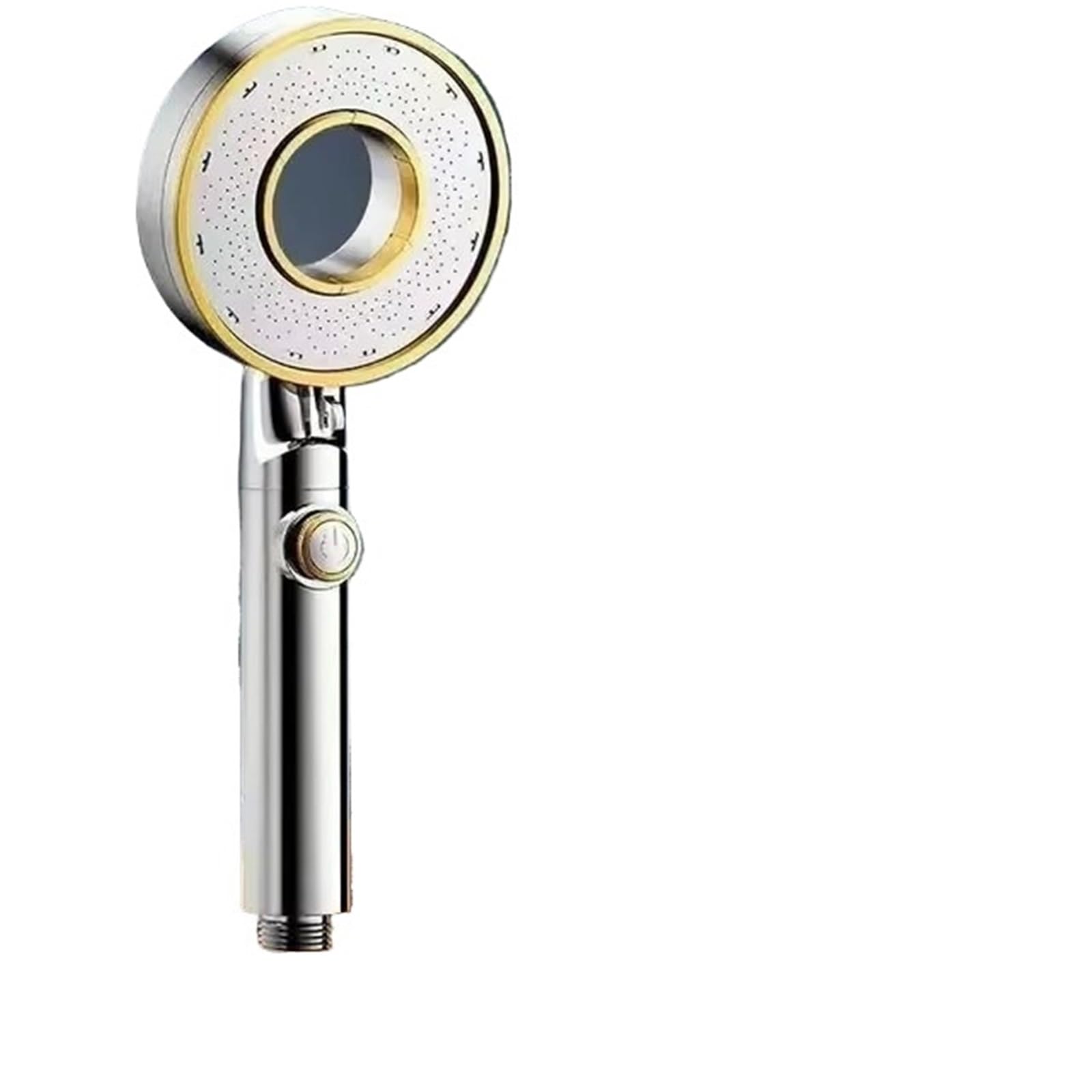 Shower Head Shower Head High Pressure 3 Modes Adjustable Showerheads Water Saving One-Key Stop Water Spray Nozzle Bathroom Faucet Accessorie(Silver)