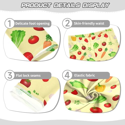 Girls' Leggings Vegetables Yellow Kids Yoga Tights Pants 1 Pack 23032293