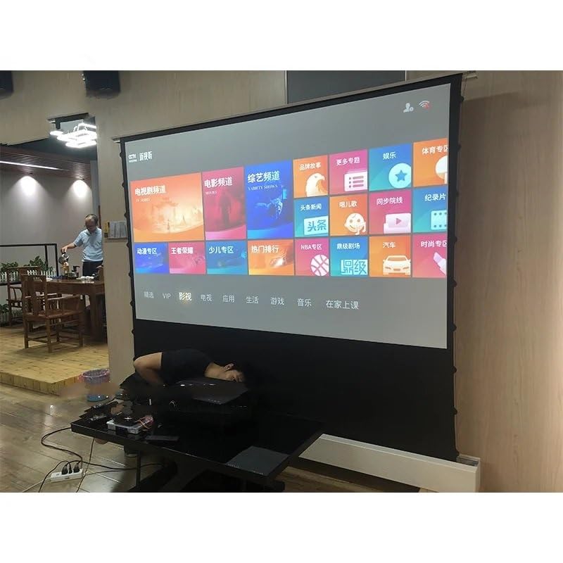 Pantalla proyector motorizada piso 133 pulg miniatura 3
