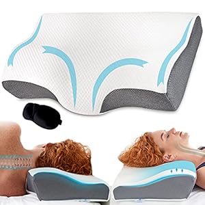 TheComfortZone Coussin orthopédique pour Les douleurs au Cou Oreiller Cervical Ergonomique Oreiller en Mousse à mémoire Oreiller Cervical Oreiller Anti-ronflement