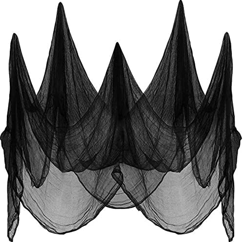 eBoutik - Halloween Creepy Cloth - Spooky 2.15 Meters x 4 Meters Halloween Party Throw To Drape Entryways & Windows, Cover Doorway etc - Perfect for Haunted House Indoor & Outdoor Dress Up