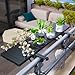 Balcony Bar Table for Railings, Hyperzoo Outdoor Patio Bar, Heavy-Duty Galvanized Iron 49