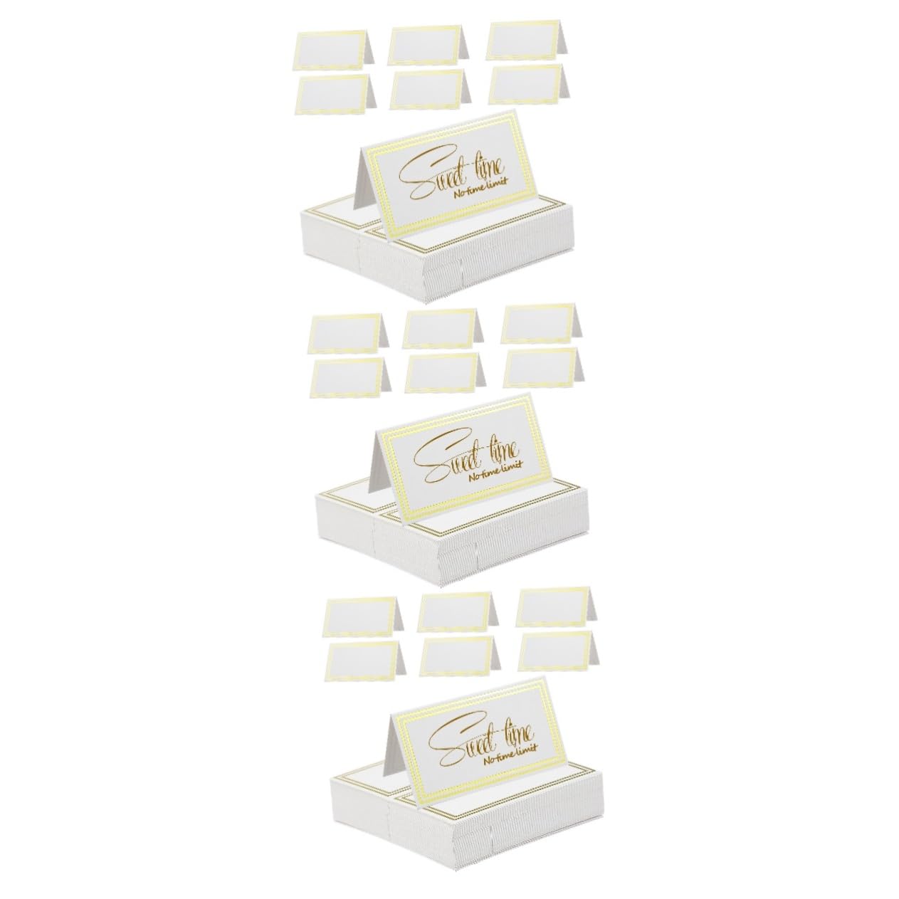 NUOBESTY 180pezzi Cartellini Segnaposto Eleganti Per Matrimoni e Design Bronzing Per Cartoncini Posto Per e