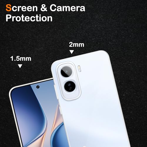 Image of amazon basics Compatible with Vivo T5 Pro 5G Case Cover Transparent Non-Slip Soft Shockproof Protective Back Cover - Clear