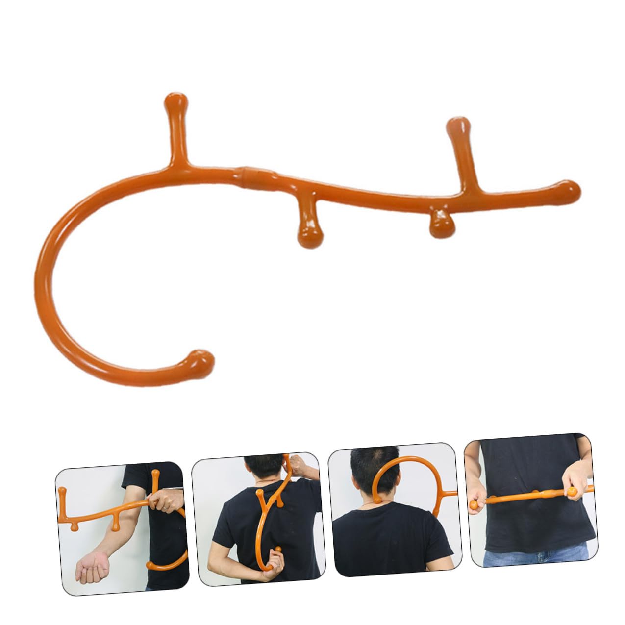 Masajeador de Puntos Gatillo con Varilla de Masaje Multifuncional Herramienta Duradera de PP para Espalda Cuello Hombros y Piernas Alivio Muscular Profundo y Terapia Manual