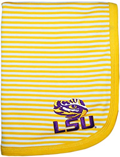 Image of Creative Knitwear LSU Tigers Baby Blanket