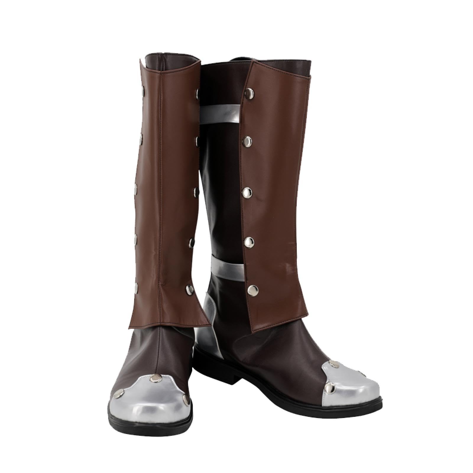 FEITIME Cosplay Custom Made Shoes for VASH The Stampede Halloween Role Play Anime PU Leather Boots