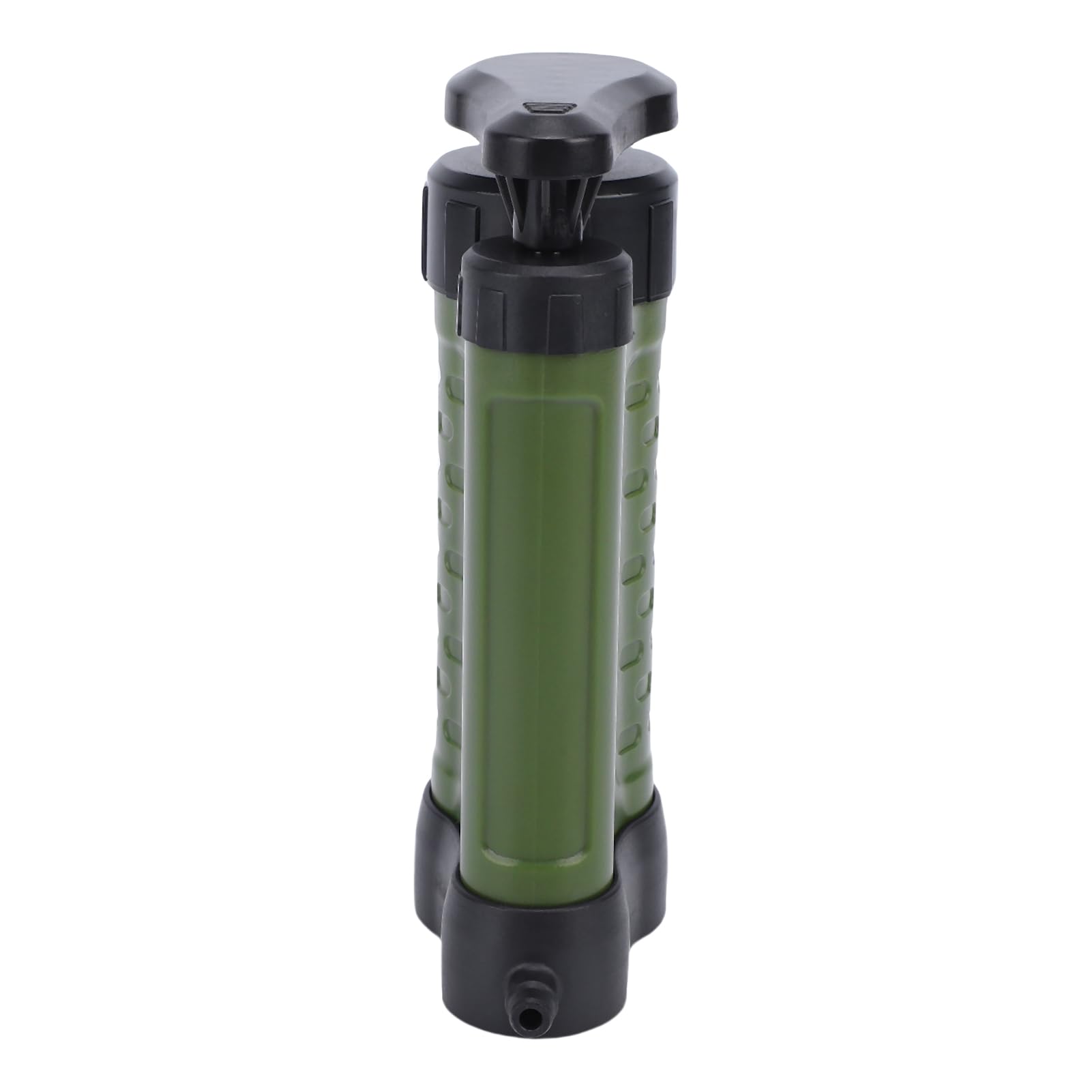 SUNGOOYUE Pompa per Filtro Dell'acqua Portatile, Membrana di Ultrafiltrazione da 0,01 Micron Rimuove il 99,9999% di impurità, con Impugnatura Ergonomica, per Campeggio All'aperto, (verde scuro)