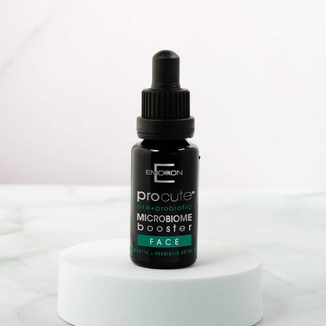 PROCUTE BOOSTER Siero viso dermobiotico CONCENTRATO con Pre e Probiotici.Per pelli ruvide, disomogenee con rossori o secchezza. RIEQUILIBRANTE, RINVIGORENTE PER UN COLORITO SANO.Formula biologica