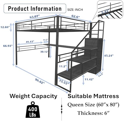 PVWIIK loft bed storage and desk detail