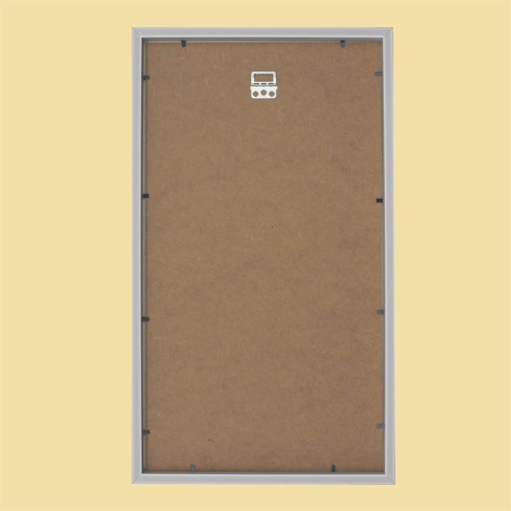 Polyptychon Bilderrahmen 132 x 72 cm Farbe Weiß für Malen nach Zahlen | Ideal für Malen nach Zahlen Bilder z.B. von Schipper, fertig montiert, mit Hartfaserrückwand, ohne Glas