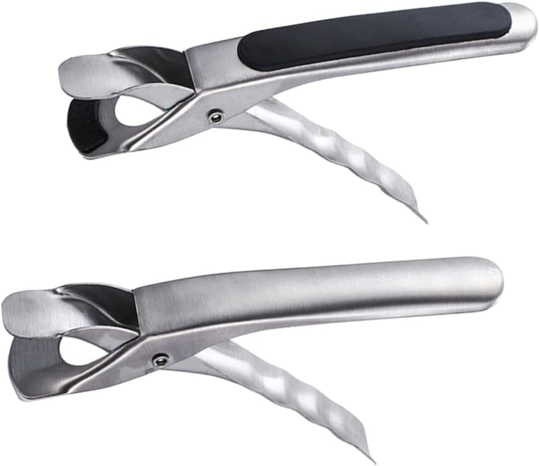 ULTECHNOVO 2pcs Stainless Steel Bowl Gripper Tongs Scald Kitchen Plate Clips for Safe Lifting of Hot Dishes Pots and Bowls Essential Cooking Tool for Home and Restaurant Use