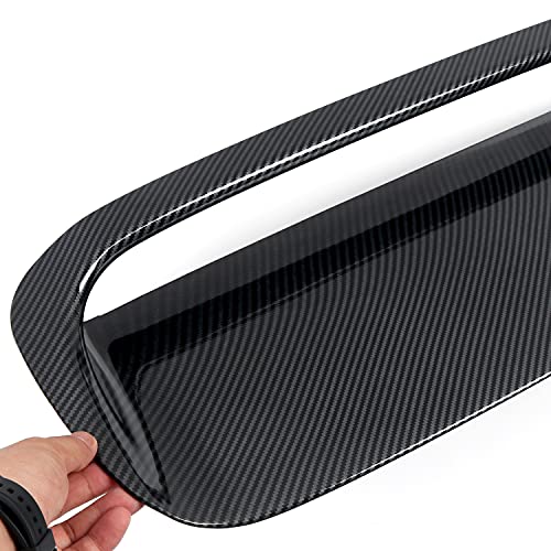 High Flying For Subaru Wrx Sti 2015-2018 Car Accessories Front Hood Scoop Vent Cover Bonnet Trim Abs Carbon Fiber Grain 1Pc #TOP6