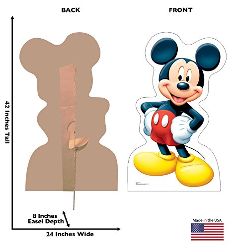 Image of Cardboard People Mickey Mouse Life Size Cardboard Cutout Standup