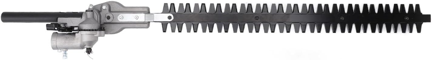 Alomejor Hedge Trimmer Head, Durable Manganese Steel Construction, Adjustable Multiangle Design, Efficient VaneWing & Suction System for Garden Tools (28 * 9mm)