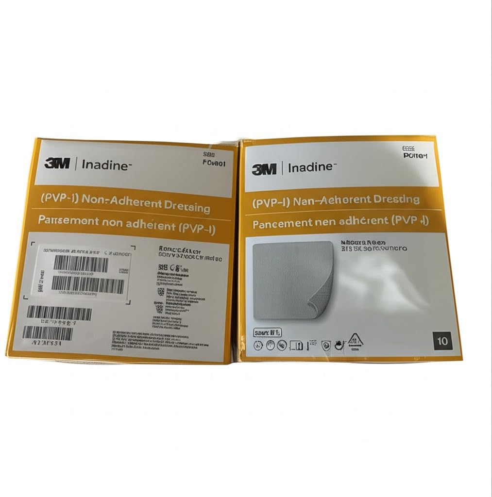 Systagenix Inadine Iodio Non-Adherent Dressings 9.5 cm x 9.5 cm (X10)