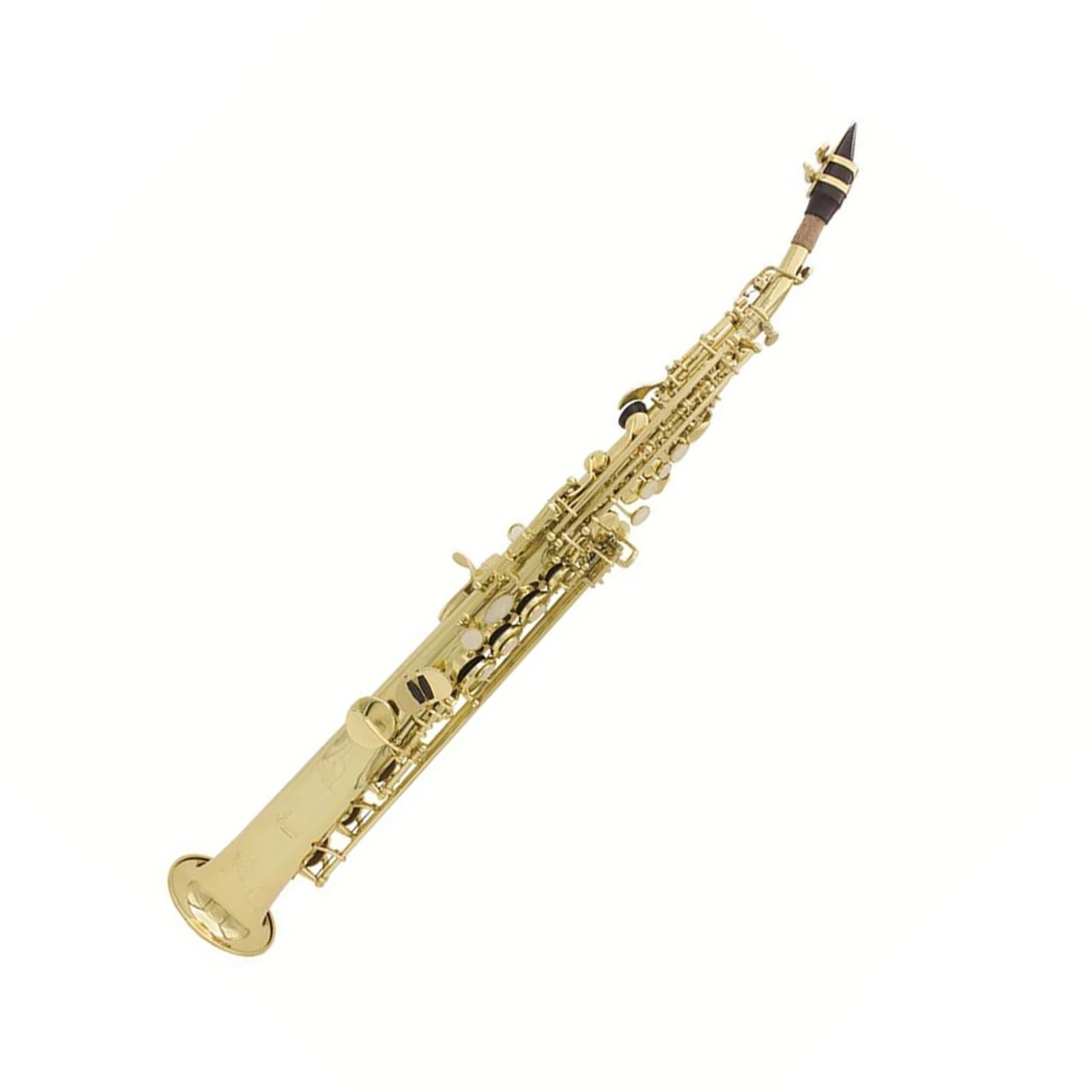 Saxofón Profesional Saxofón alto de tubo recto instrumento de viento madera profesional en si bemol con estuche y accesorios de caña