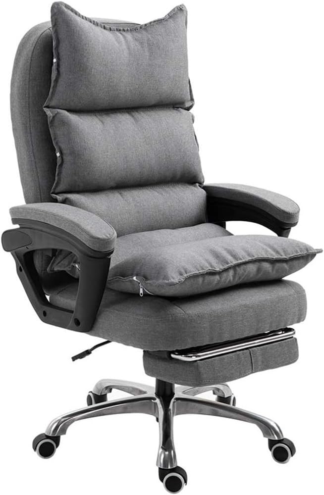 MOYEE Executive Ergonomic Computer Desk Chair with Removable Washable Cover and Footrest Height Adjustable Reclining Lounge Heavy Duty