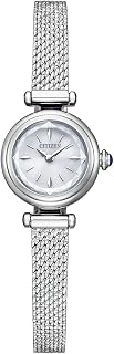 Citizen 西铁城 按键 Kii: 光动能 圆形网眼 手表 女士 EG7080-53A, 手链类型