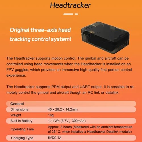 Image of 3-axis FPV Gimbal Head Tracking System Wireless Kit,Including All-in-one Base Plate Kit,Head Tracking Digital Transmission Module,Head Tracking Module,Applicable to O3 /Avatar /Moonlight Version