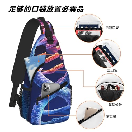 Bolso Dna Genetic Helix Tipo Sling para Hombre y Mujer miniatura 6
