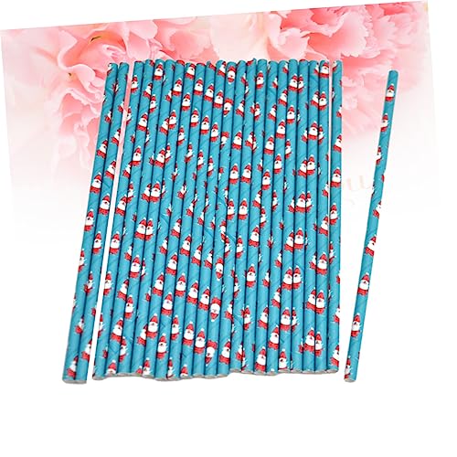 25 pitillos de papel desechables navideños miniatura 4