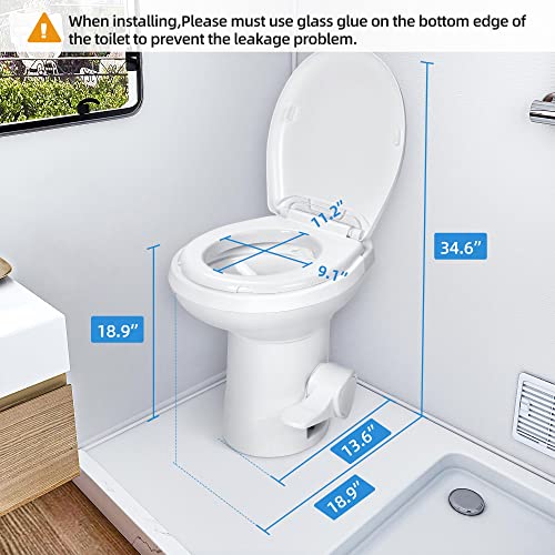 Yitahome Rv Toilet With Pedal Flush thumb #3